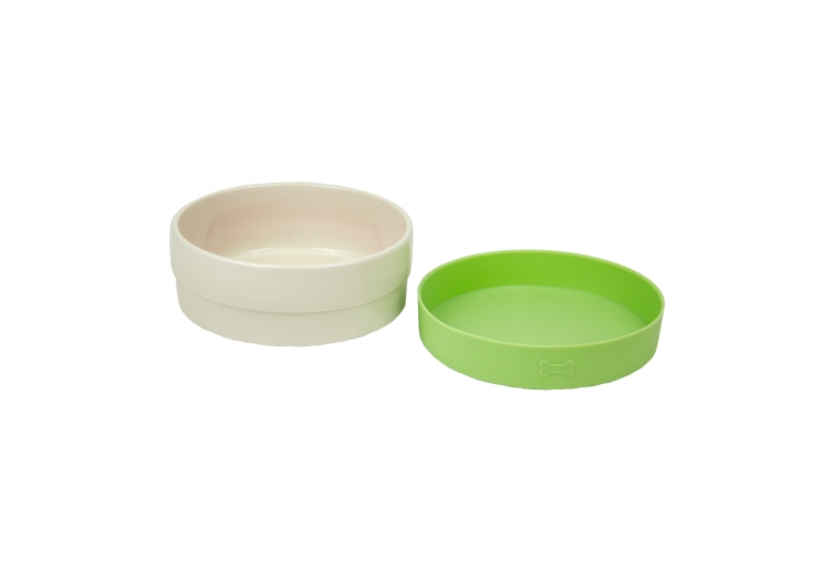 Ceramic Dog Bowl with Non Slip Base