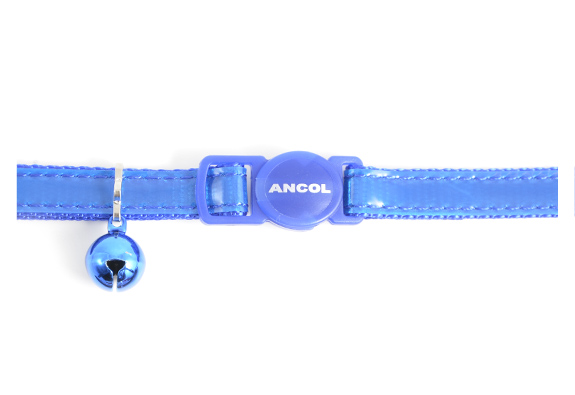 Blue Reflective Cat Collar