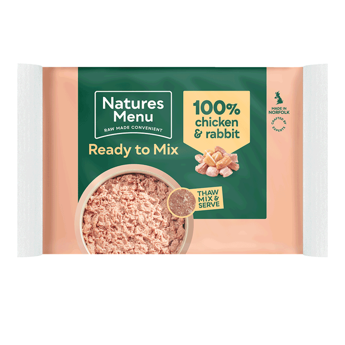 Frozen  Rabbit & Chicken dog food